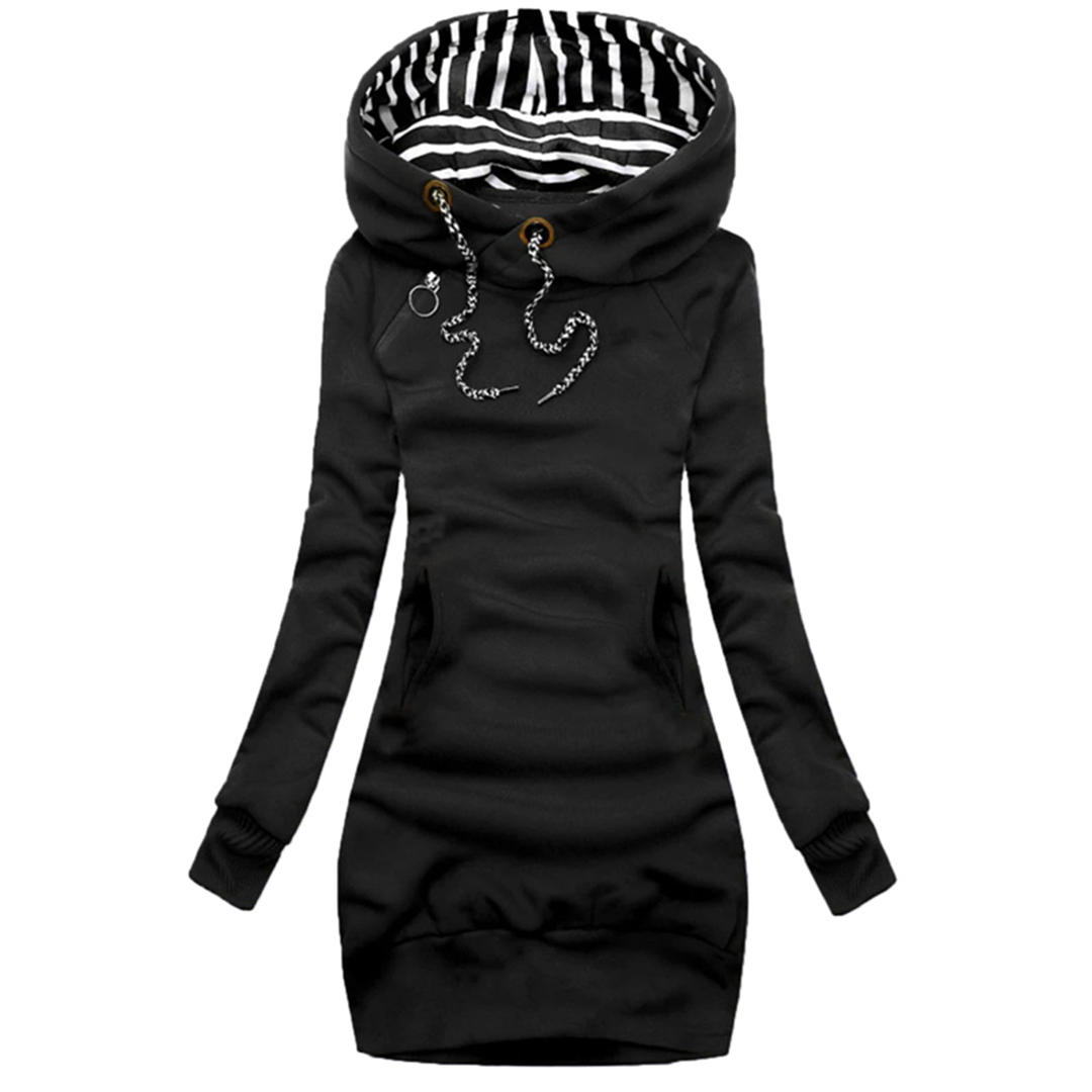 MARLEY | HOODED SWEATER DRESS
