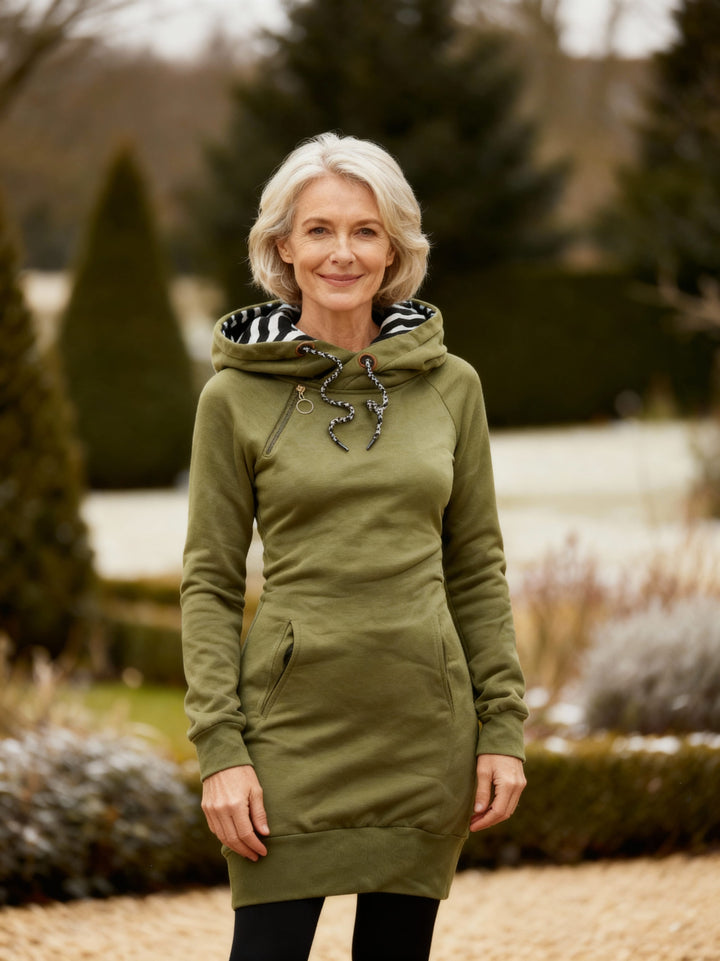 MARLEY | HOODED SWEATER DRESS